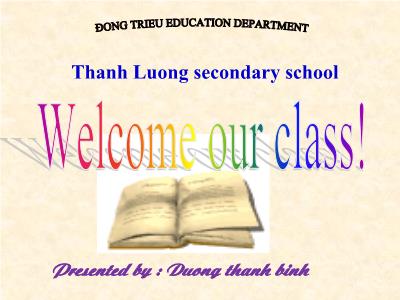Bài giảng Tiếng Anh Lớp 7 - Period 27, Unit 5: Work and play - Năm học 2020-2021 - Dương Thanh Bình