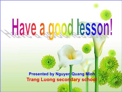Bài giảng Tiếng Anh Lớp 7 - Unit 2: Personal information - Năm học 2020-2021 - Nguyễn Quang Minh