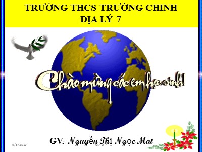 Bài giảng Địa Lý Lớp 7 - Bài 17: Ô nhiễm môi trường ở đới ôn hoà - Nguyễn Thị Ngọc Mai