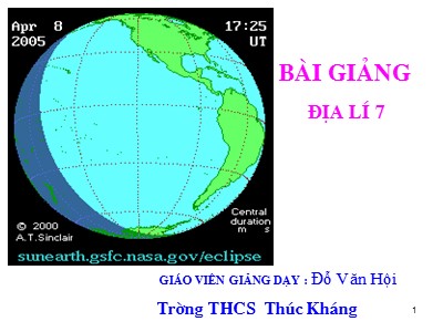 Bài giảng Địa Lý Lớp 7- Tiết 24, Bài 22: Hoạt động kinh tế của con người ở đới lạnh - Đỗ Văn Hội