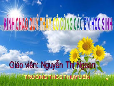 Bài giảng Sinh học Khối 7 - Tiết 9, Bài 9: Đa dạng ngành ruột khoang - Nguyễn Thị Ngoan