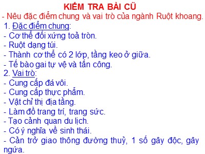 Bài giảng Sinh học Lớp 7 - Chương 3: Các ngành giun - Bài 11: Sán lá gan