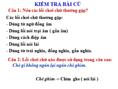 Bài giảng Ngữ Văn Khối 7 - Bài 14: Chuẩn mực sử dụng từ