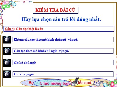 Bài giảng Ngữ Văn Lớp 7 - Tiết 94: Thêm trạng ngữ cho câu