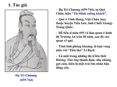 Bài giảng Ngữ Văn Khối 7 - Bài 10: Ngẫu nhiên viết nhân buổi mới về quê