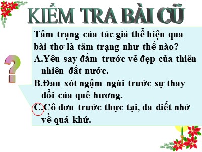 Bài giảng Ngữ Văn Lớp 7 - Tiết 30: Văn bản Bạn đến chơi nhà