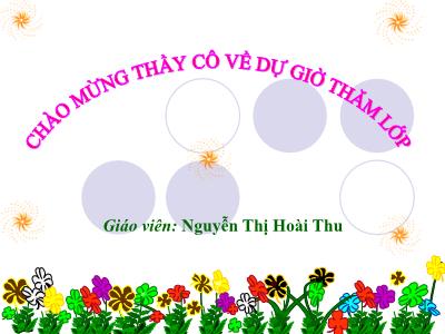 Bài giảng Ngữ Văn Lớp 7 - Tiết 42: Từ đồng âm - Nguyễn Thị Thu Hoài