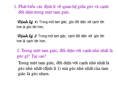 Bài giảng Toán Khối 7 - Tiết 46: Luyện tập