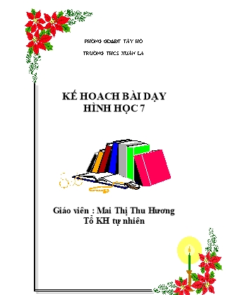 Đề kiểm tra môn Toán Lớp 7 - Học kì I - Mai Thị Thu Hương