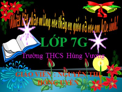 Giáo án Ngữ Văn Khối 7 - Bài 5: Văn bản Phò giá về kinh - Nguyễn Thị Hồng Uyên