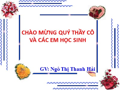 Giáo án Ngữ Văn Khối 7 - Tiết 20: Tìm hiểu chung về văn biểu cảm - Ngô Thị Thanh Hải