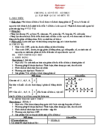 Giáo án Đại số 7 theo CV5512