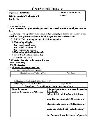 Giáo án Toán học 7 - Tuần 32 - Năm học 2020-2021