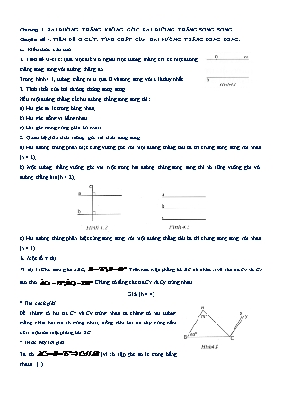 Chuyên đề bồi dưỡng học sinh giỏi Toán 7 - Chương I: Đường thẳng vuông góc. Đường thẳng song song - Chuyên đề 4: Tiên đề Ơ-clít. Tính chất của hai đường thẳng song song