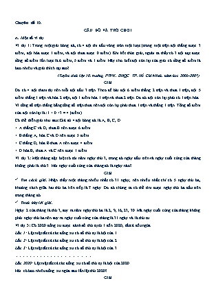 Chuyên đề bồi dưỡng học sinh giỏi Toán 7 - Chương I: Số hữu tỉ. Số thực - Chuyên đề 10: Câu đố và trò chơi