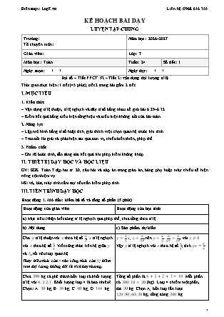 Kế hoạch bài dạy Toán Lớp 7 - Tuần 24 - Năm học 2026-2027 (Tích hợp năng lực số và AI)